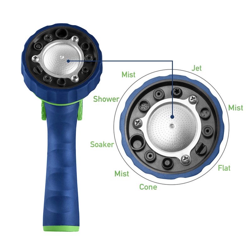 GREEN MOUNT Garden Hose Nozzle, Water Hose Spray Nozzle with Thumb Control On Off Valve for Easy Water Flow Control - Image 3